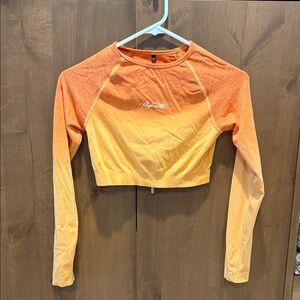 Alphalete Women's Gradient Orange Crop Top